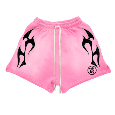 Hellstar Flame Shorts "Pink"