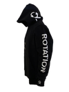 Rotation Side Logo Black Hoodie
